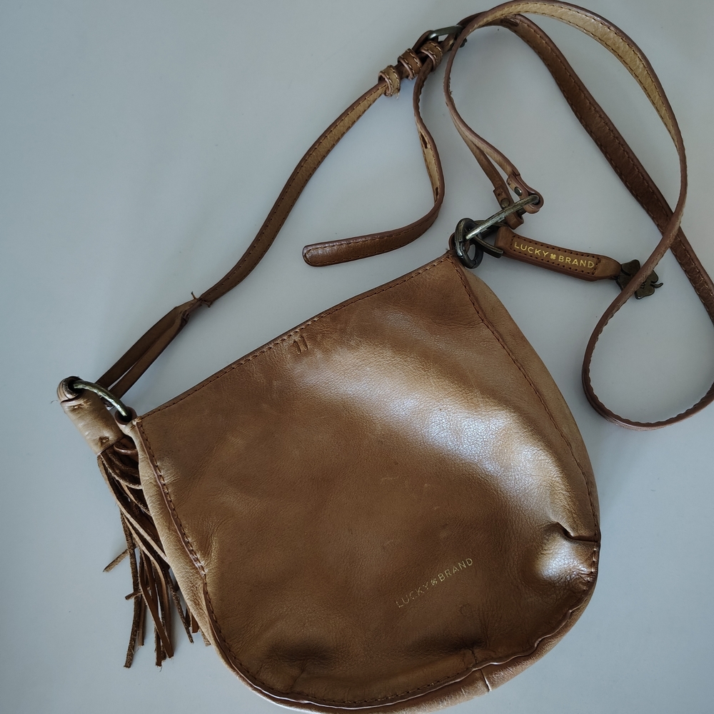 Lucky Brand Brown Leather Crossbody Bag